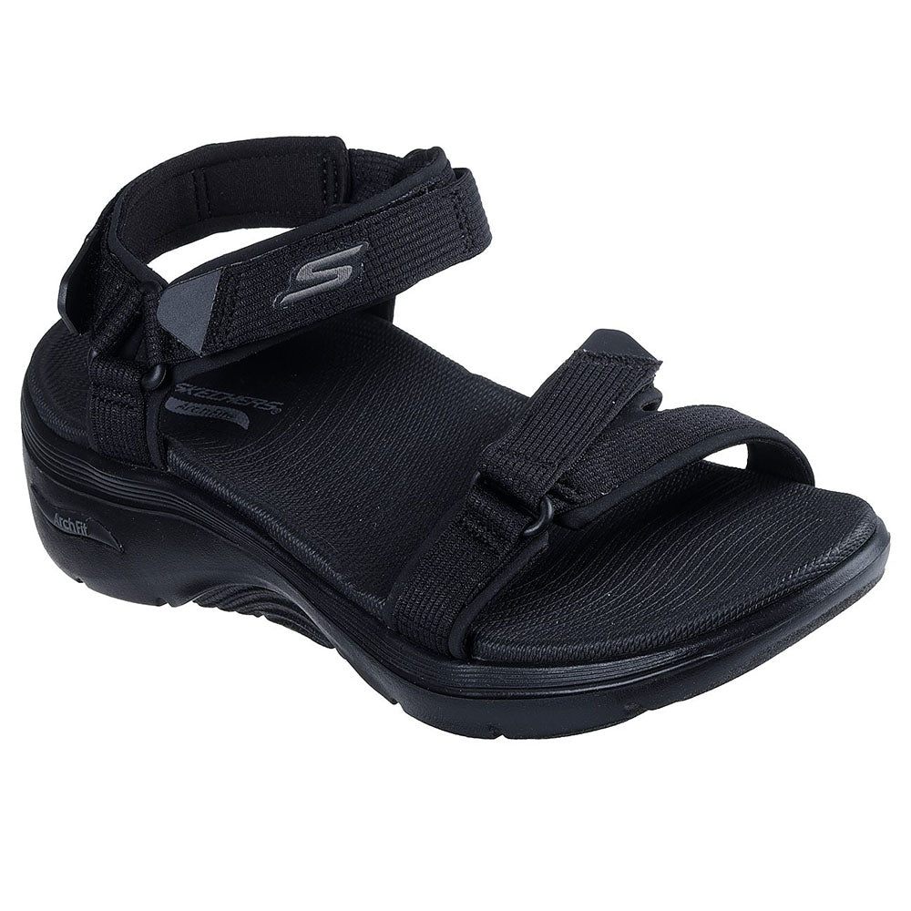 The Go 600 Skechers Ladies Black Sandals Skechers Ladies On The Go