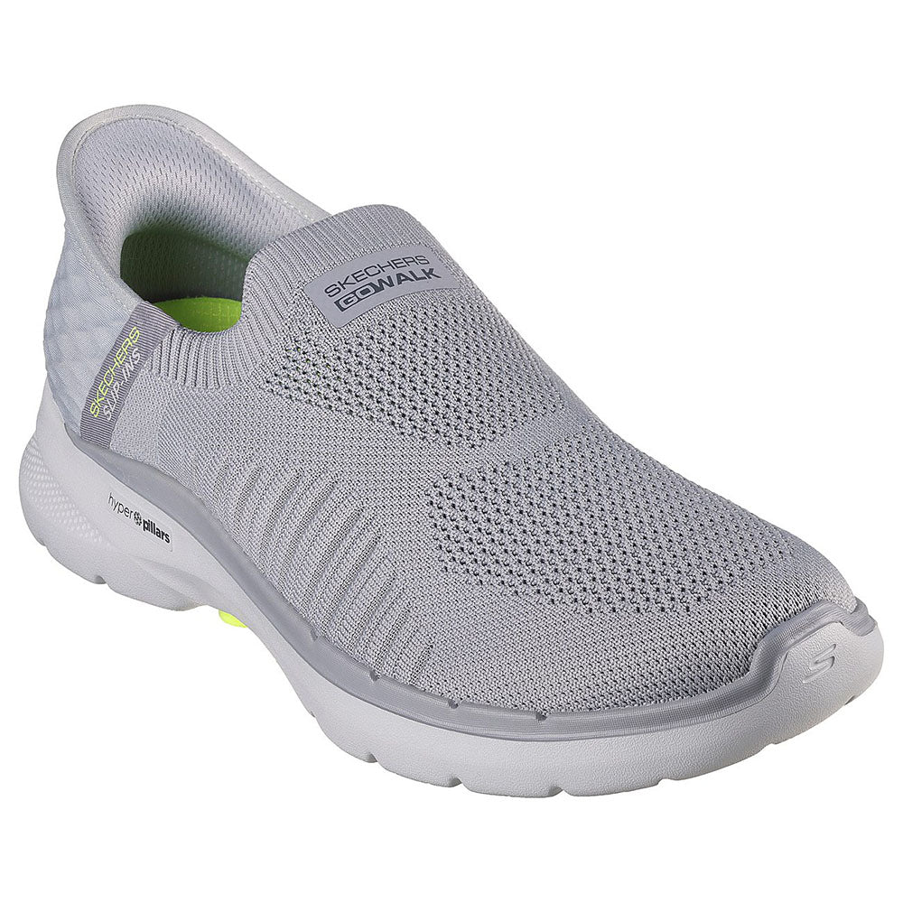Skechers Nam Giày Thể Thao Slip-ins GOwalk 6 Shoes - 894235-GRY