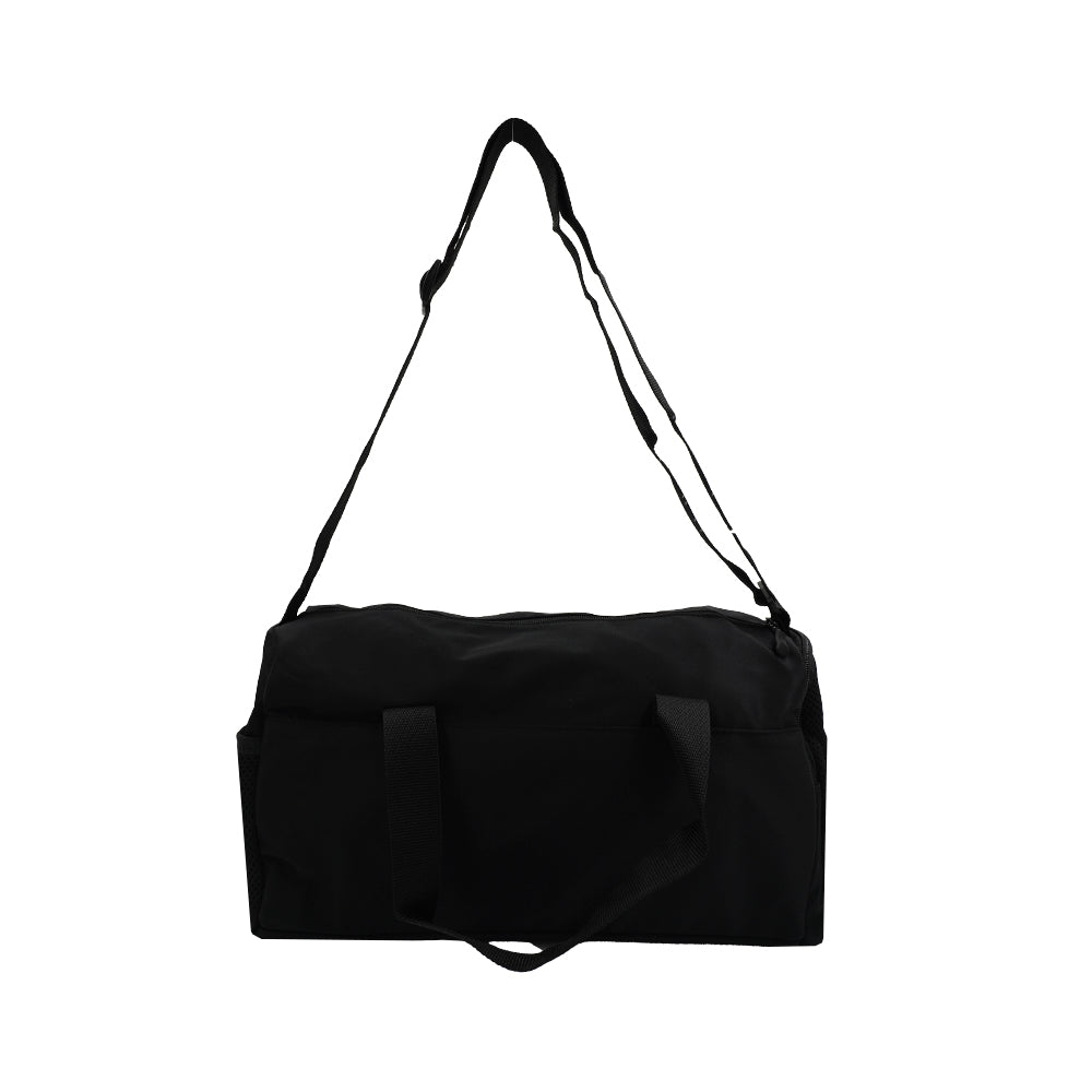 Black Check: Performance Duffel Bag
