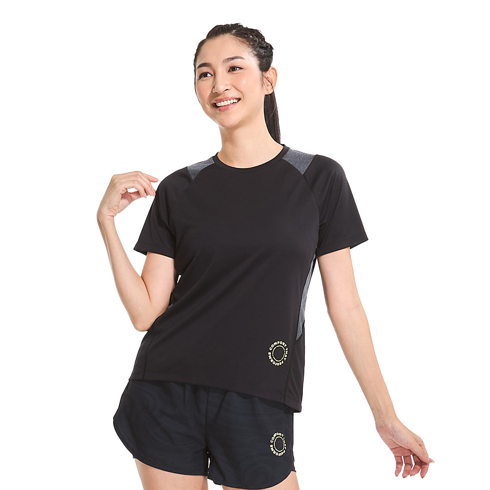 Hiệu suất Bộ sưu tập đi bộ động: Tee tay áo ngắn