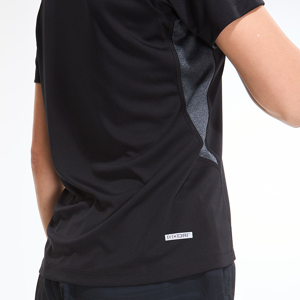 Hiệu suất Bộ sưu tập đi bộ động: Tee tay áo ngắn