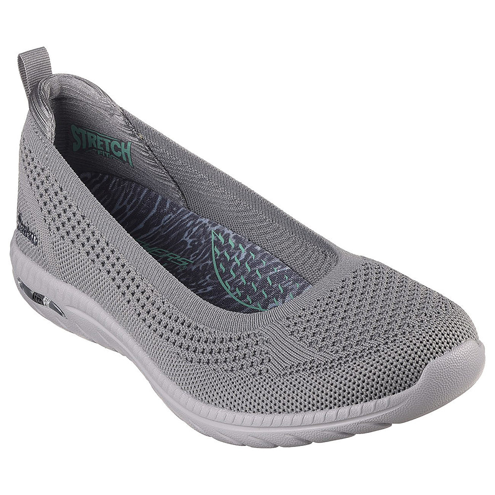 Giày Thể Thao Xỏ Chân Nữ Skechers Active Arch Fit Flex Shoes - 100294-GRY