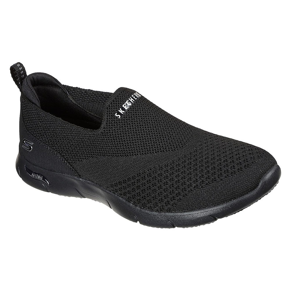 Giày Thể Thao Xỏ Chân Nữ Skechers Sport Active Arch Fit Refine Shoes - 104164-BBK