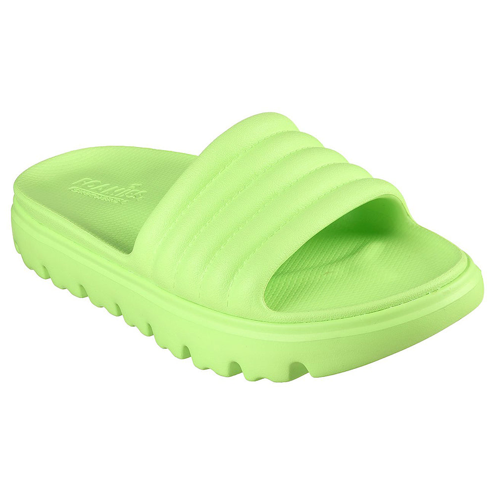 Dép Quai Ngang Nữ Skechers Foamies Top-Level Sandals - 111450-LIME