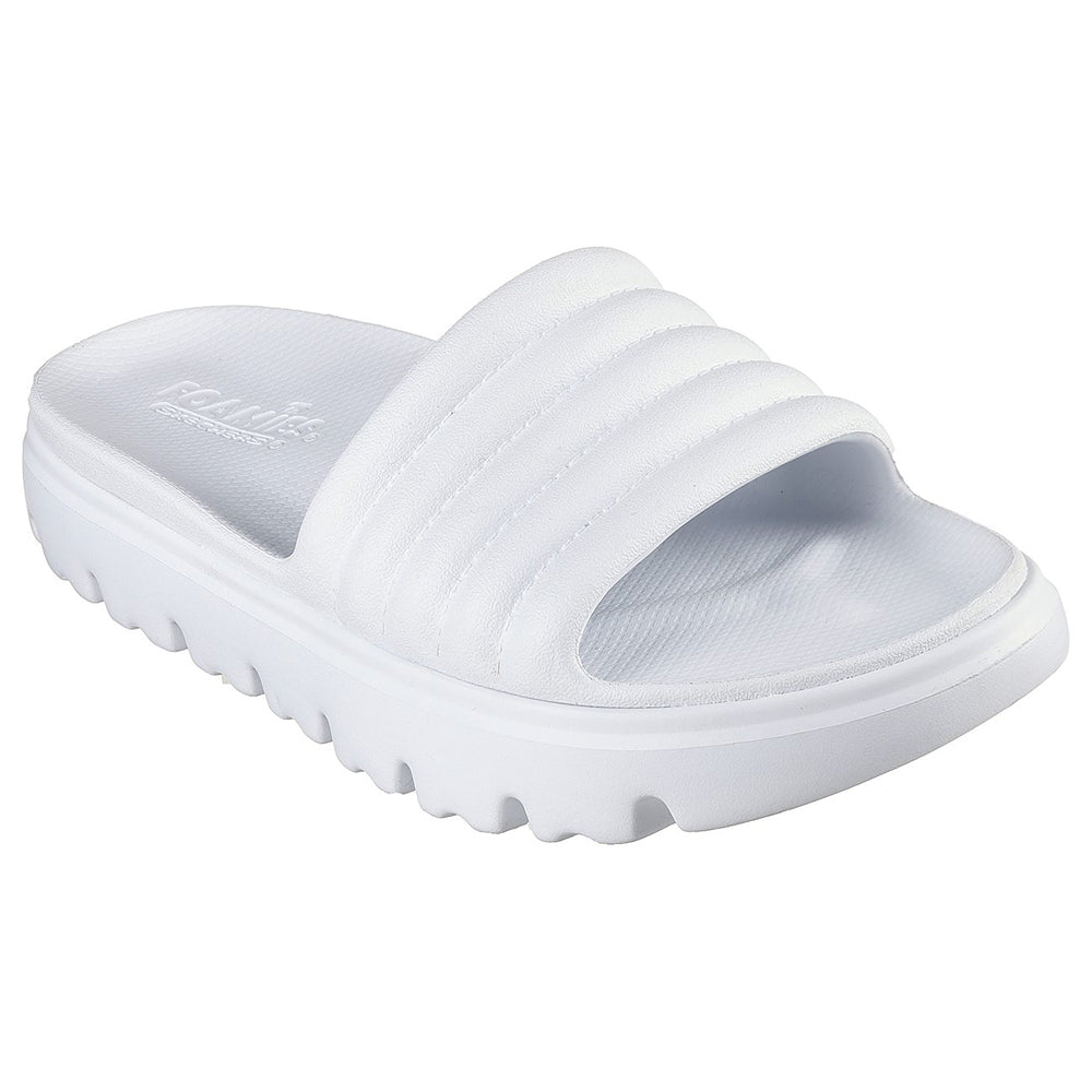 Skechers Nữ Dép Quai Ngang Foamies Top-Level Sandals - 111450-WHT