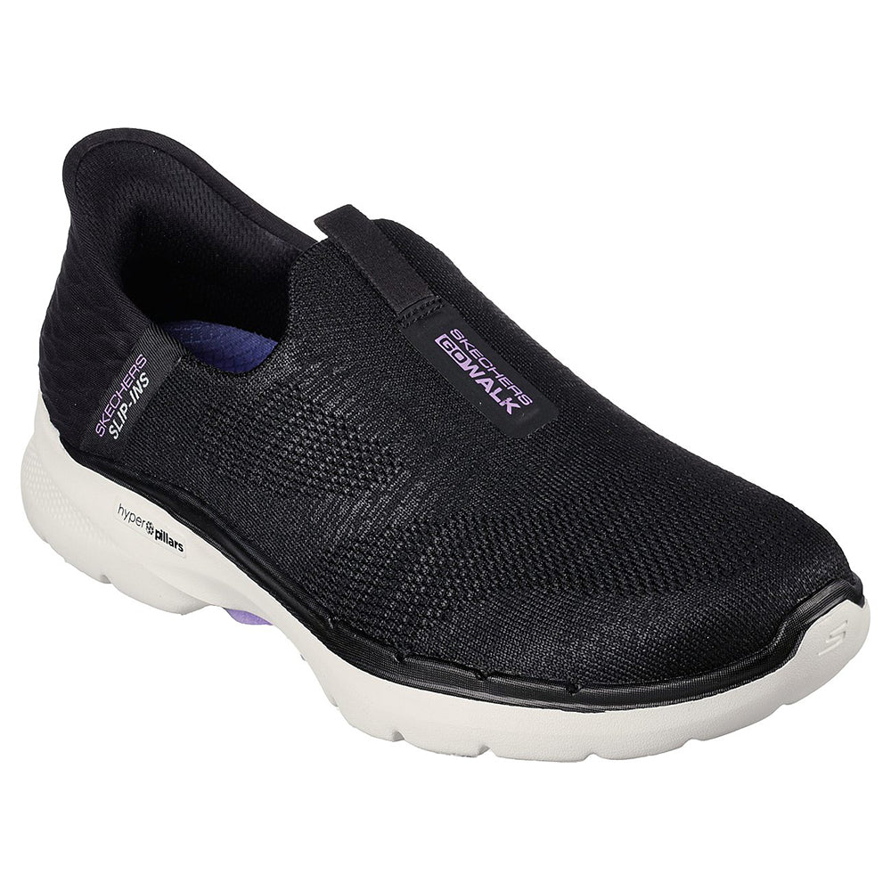 Skechers Nữ Giày Thể Thao Xỏ Chân Slip-ins GOwalk 6 Shoes - 124569-BKLV