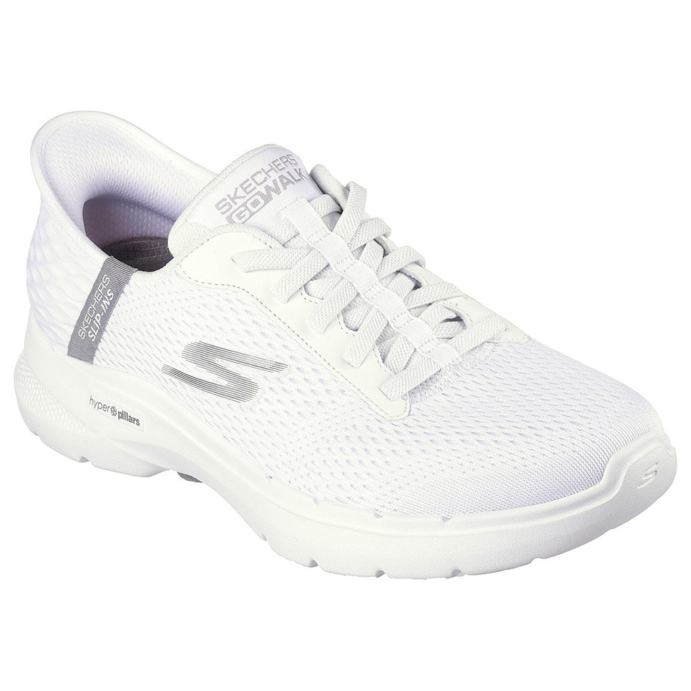 Skechers Nam Giày Thể Thao Slip-ins GOwalk 6 Shoes - 216279-WHT