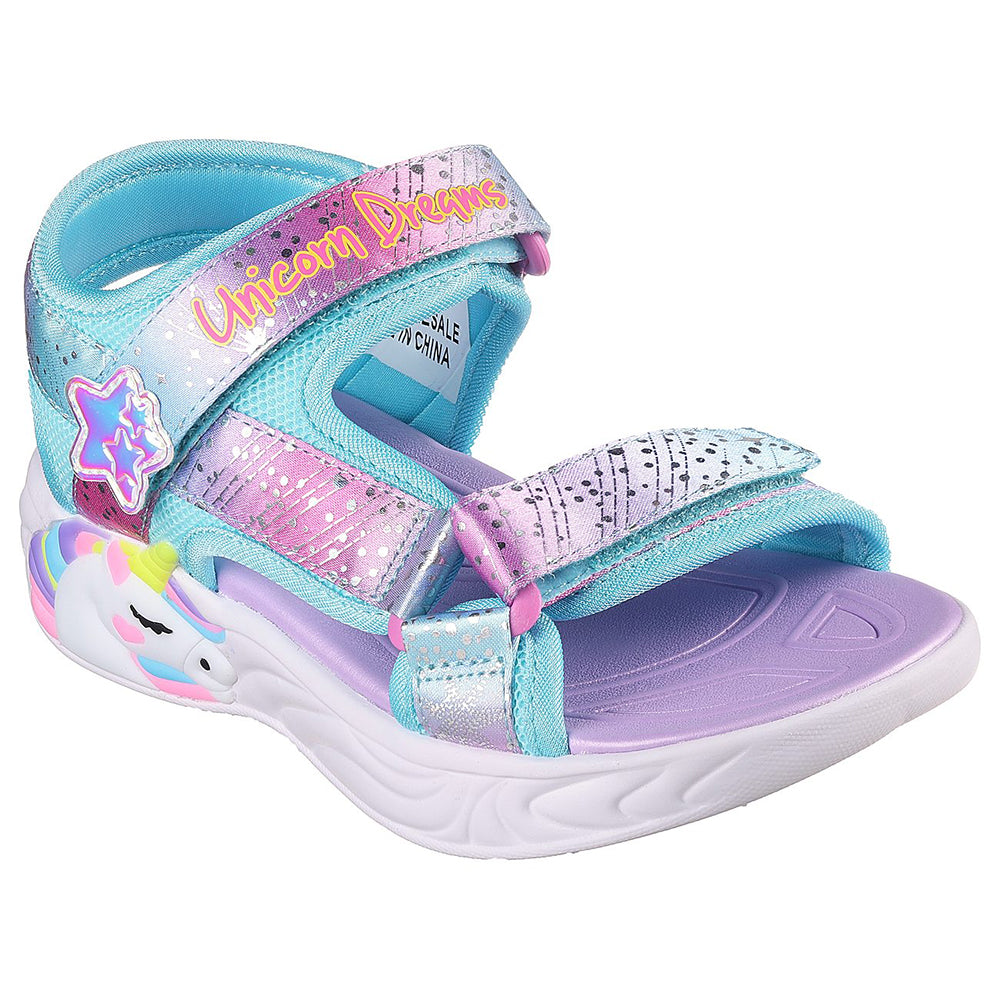Skechers Bé Gái Xăng Đan S-Lights Unicorn Dreams Explorer Sandals - 302682L-PRMT