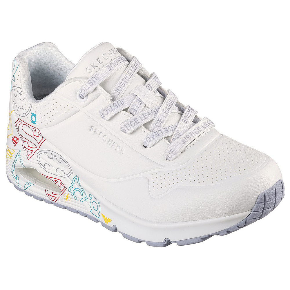 Skechers Nữ Giày Thể Thao DC Collection SKECHERS Street Uno Shoes - 800018-WHT