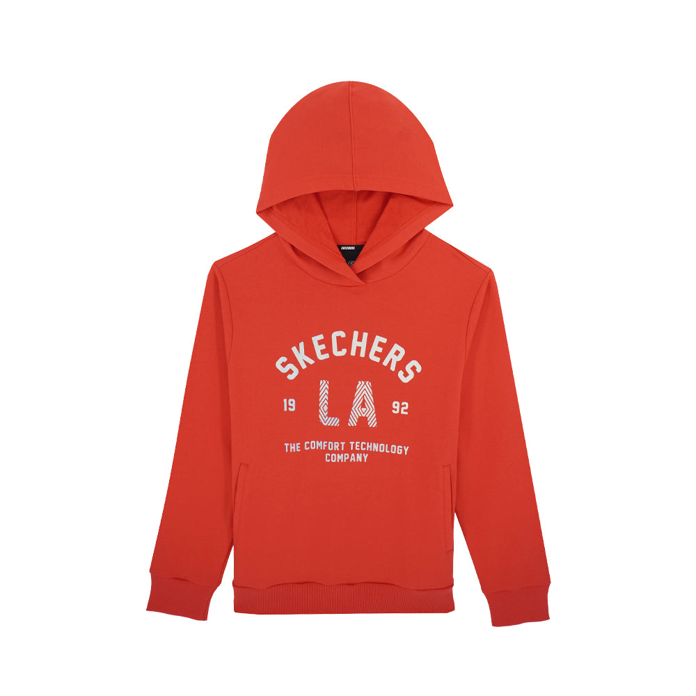 Skechers Nam Áo Chui Đầu Có Nón Red Mood Hooded Pullover - SL124M217-RED