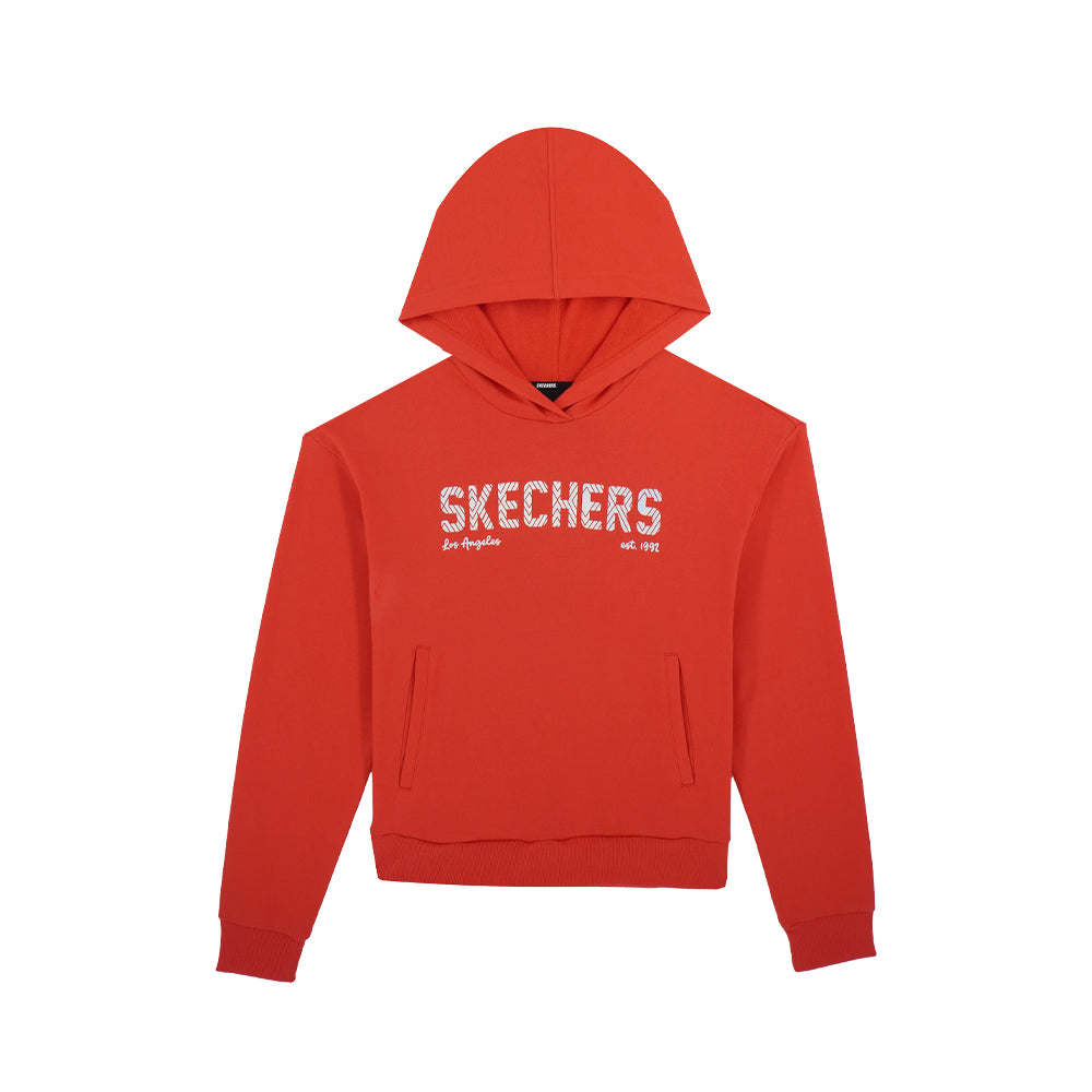 Skechers Nữ Áo Chui Đầu Có Nón Red Mood Hooded Pullover - SL124W222-RED