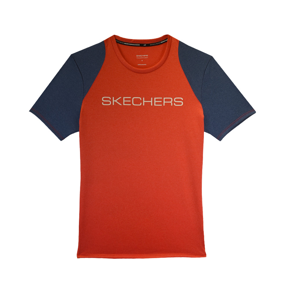 Skechers Nam Áo Thun Tay Ngắn Performance Short Sleeve Tee - SP22Q4M414-RED